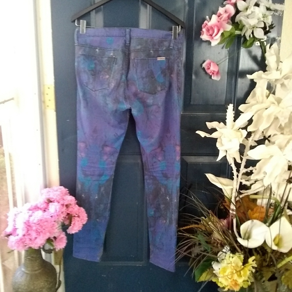 πππ HUDSON GALAXY SPLATTER SKINNY JEANSπππ - Picture 2 of 4